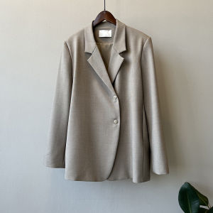 2026 Autumn New Women Irregular Back Opening Slit Suit Jacket High Grade Elegant Outerwear Blazer Top