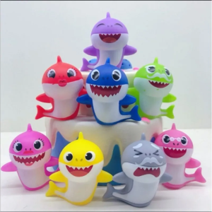Shark Baby Toddler Bath Toys Cute Cartoon Swimming Wagging Tail Rotating Device Beach Baby Bath Tub Wind Up Toy 5cm