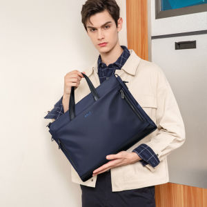GOLF QUALITY Briefcases Bag for Men Nylon Business Bag Work Big BriefCase HandBags Fashion Office Handbag Big Size for 15 inch Laptop Sling Messenger Bag Waterproof Leather Handle