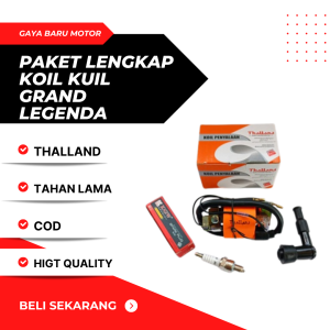 PAKET LENGKAP KOIL GRAND BUSI TUTUP BUSI KOIL KUIL COIL CUIL GRAND LEGENDA PRIMA THALLAND