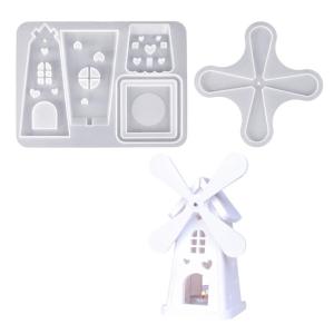 Khung Khuôn cối xay gió quay tròn hình dạng crafting khuôn mẫu độc đáo giữ khuôn mẫu cho nhà và Bảng trang trí