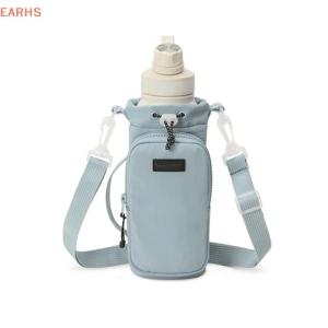 EOY กระเป๋าใส่ขวดน้ำแบบพกพาพร้อมสายคล้องไหล่ปรับได้ปลอกหุ้มถ้วยสุญญากาศเก็บความร้อน