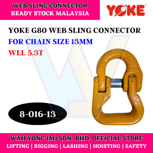 YOKE 8-016 G80 WEB SLING CONNECTOR (13MM / 22MM)