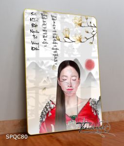 Khung ảnh spa tranh spa đông y Tranh Spa dưỡng sinh thư giãn tráng trí tráng gương treo tường SPQC80