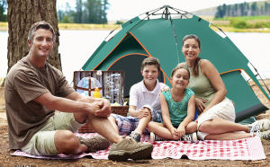 Camping Tent TEKOMI Waterproof Family Dome Tent with Removable Rain Fly Instant Cabin Tent for 60 Seconds Set Up Advanced Venting Design Fit Camp Backpacking Hiking Outdoor Dark Green