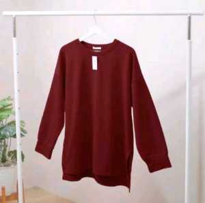 KAOS WANITA MUSLIM LENGAN PANJANG OVERSIZE REGIA FASHION