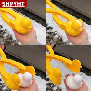 [COD] SHPYHT TOY Cartoon Lovely Duck Shaped Snowball Maker Clip Children Outdoor toy