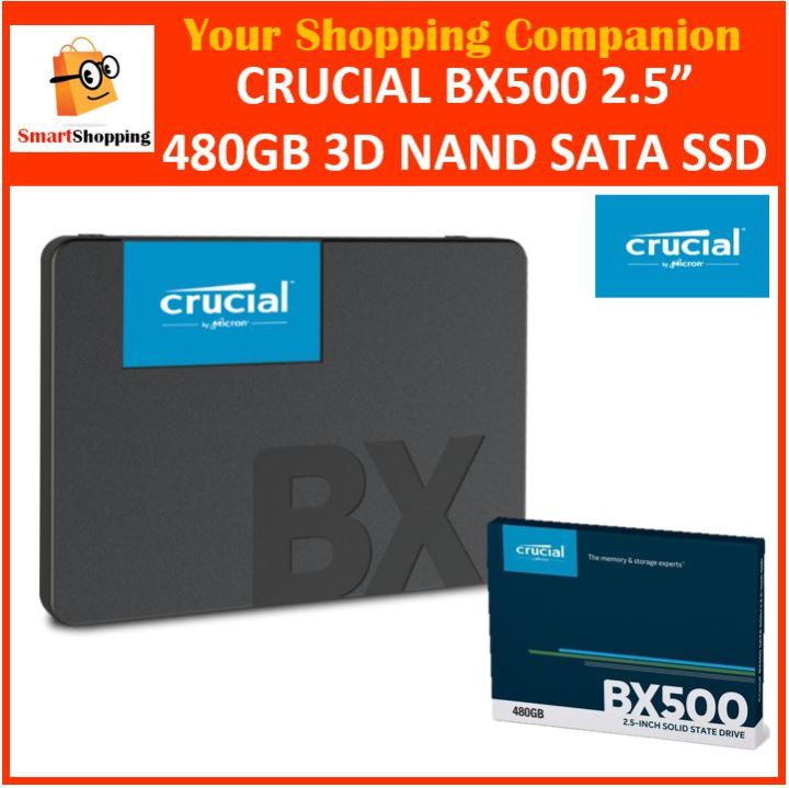 Crucial bx500 480gb 3d NAND SATA 2.5-Inch SSD