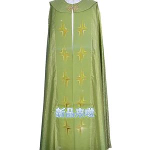 European and American Fashion Printed Cape Priest Religious Cloak Shawl Stage Performance Costume Direct Supply from Manufacturer