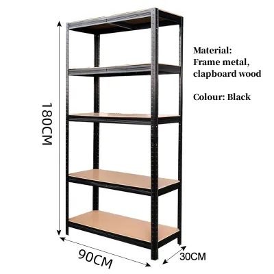 Habitate 3-5 Layers Metal Storage rack Bearing 500KG Angle Steel Rack Shelves Boltless Rack Ideal Goods Storage Shelf Metal Shelf Angle Steel organizer storage rack shelf Adjustable Rack for Supermarket alcony Kitchen Warehouse #HJ01#HJ02#HJ03#HJ06