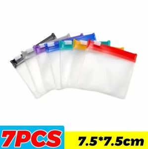【XZxinzhan】49/5PCS Reusable Colorful Pill Dispenser Bags Mini Medicine Zip Bags Self-Sealing Jewelry Storage Pouch Portable Waterproof Bags