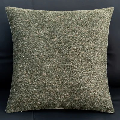 American Retro Floral Jacquard Cushion Case Green Coffee Premium Chenille Pillow Covers Decorative Modern Living Room Home Decor