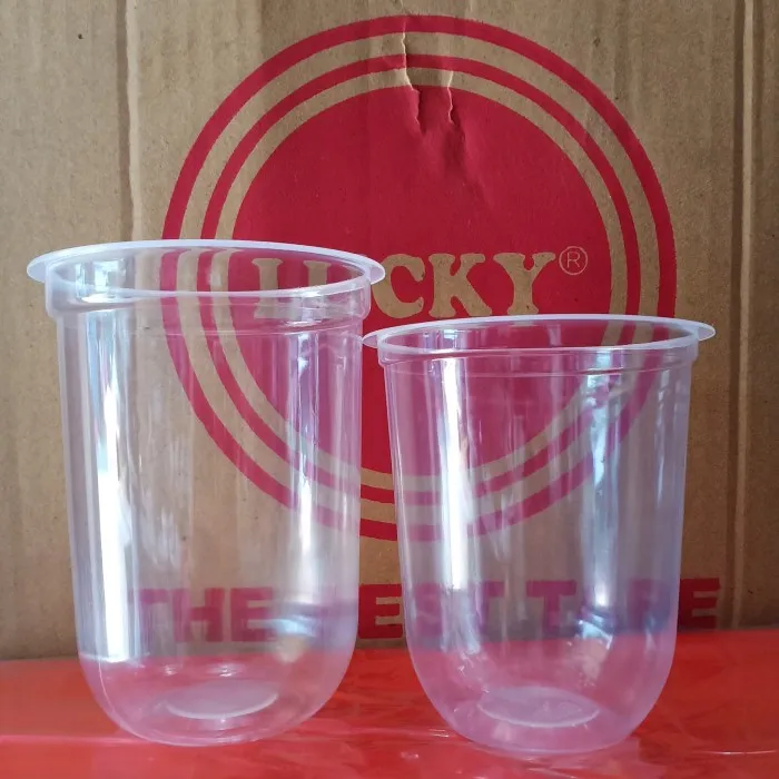 Jual Gelas Plastik Plastic Cup PP Oval/U - 12oz Oval, M Cup - Kab.  Tangerang - Ransom Berkat Cup