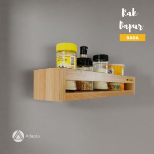 Adapta - Rak Bumbu Dapur Tempel Dinding - Rak Dapur Minimalis - Rak Bumbu Dapur Rada