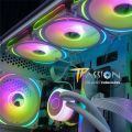 Quạt tản nhiệt 12cm JUNGLE LEOPARD PRISM Gen 5 INFINITY LED GƯƠNG VÔ CỰC ARGB 5V 3PIN- 2000RPM, PWM, Lian Li SL120 fan case PC. 