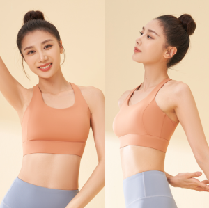 ✨รุ่นใหม่✨YOGA-651 Lycra Nylon SportBra เสื้อบราโยคะ สปอร์ตบราออกกำลังกาย เว้าหลังสายไร้ขอบ (JYJN035)