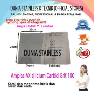 Amplas AX Silicium Carbid Grit 100 /Lembar kertas amplas