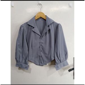 Kemeja Puff Chia Croptop