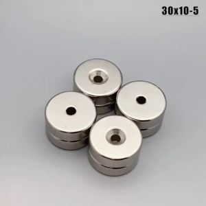 Round Hole 30x10-5mm Magnet 1/2/5/10pcs 30*10-5mm Accessory for Office Refrigerator Kitchen Garage Tool Whiteboard Fridge