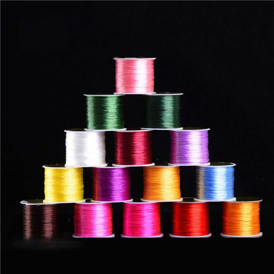 St.kunkka 10M-50M 1mm Strong Stretchy Elastic Beading Thread Cord Bracelet String For Jewelry Making DIY