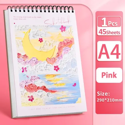 Sketchbook Coil Blank Drawing Book Thickned Sketch Pad Art Painting book School Stationery Supplies