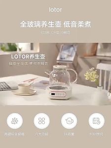 🇸🇬 [In Stock] 1.2L Health Pot Electric Kettle With Tea Strainer Multifunction Soup 24h Reservation Teakettle Glass