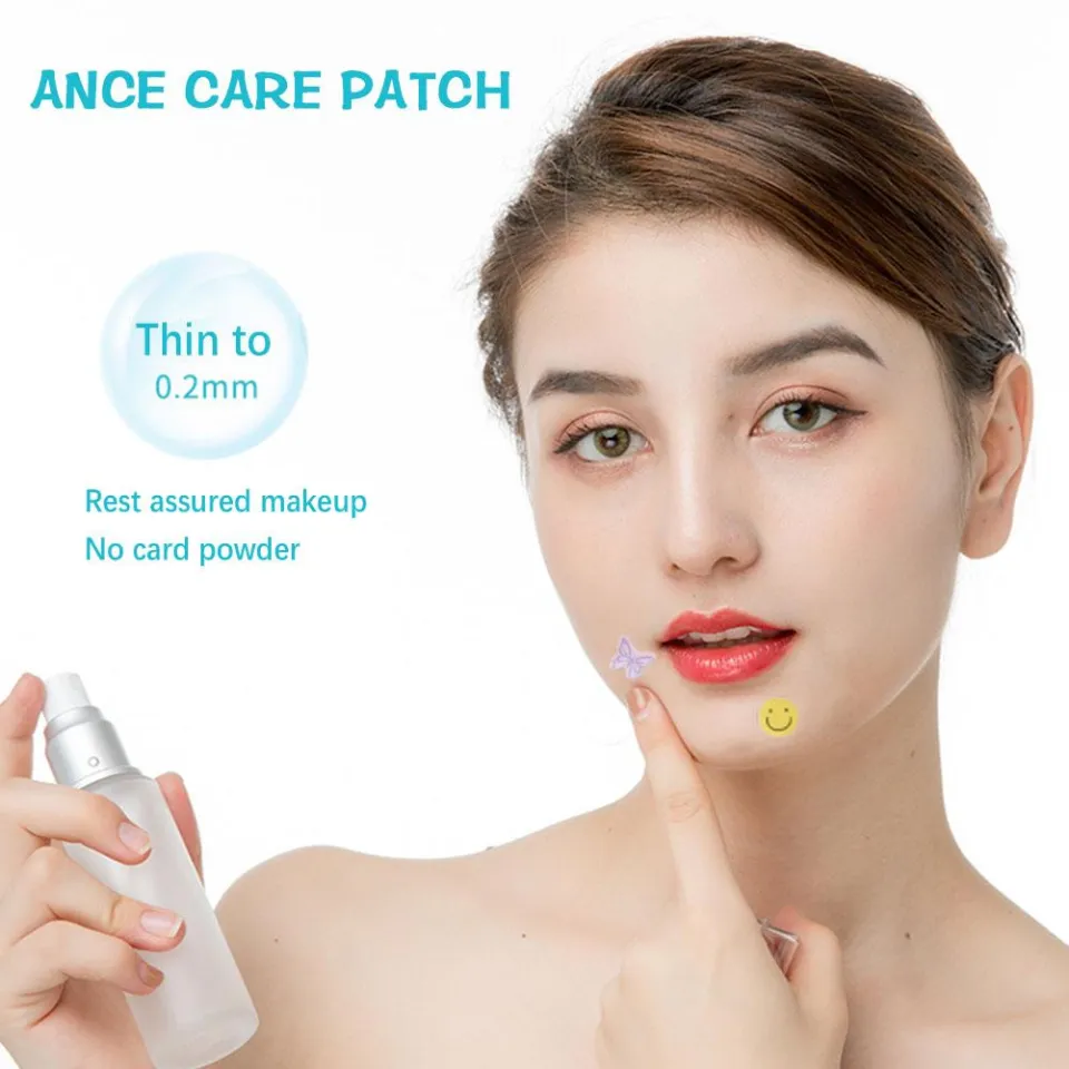 24pcs Cute Carton Acne Pimple Patch Breathable Invisible Anti