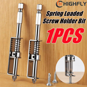 Screw Holder Bit Retaining Adapter Spring-loaded Screw Holders Anti-drop Screwdriver Bit for Electricians DIY Home Repair