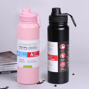 BUY 1 TAKE 1=2Pcs 600/1000ML Insulated Cup Stainless Steel Tumbler Hot And Cold Portable Water Bottle For Kid Sport Water Bottle Tumbler Stainless Steel Thermos Insulated Vacuum Flask