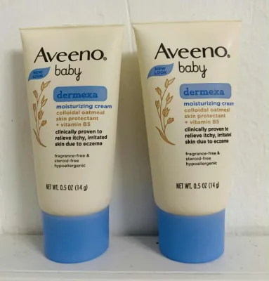 (BUY 1 TAKE 1) AVEENO Baby Dermexa Moisturizing Cream 14g | Travel Size for Dry Sensitive Skin