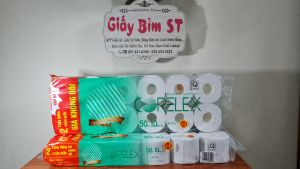 Giấy vệ sinh cuộn Corelex 3 lớp 12 cuộn/dây 2kg có lõi không lõi cao cấp