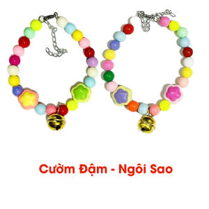Vòng Cổ Cho Chó Mèo Hạt Charm Xinh Yêu Nhiều Mẫu - Miki Petshop