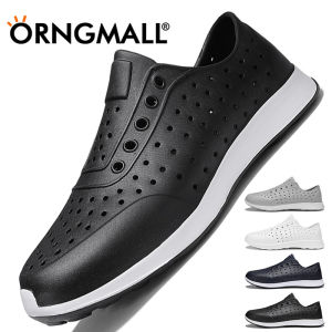 ORNGMALL Xăng Đan Nam Nữ Giày Croc Mùa Hè Giày Dẻo Xăng Đan Giày Làm Vườn Dép Giày Sục Đi Biển Khoét Lỗ Màu Kẹo Xăng Đan Đi Biển Chống Nước Cỡ 36-45