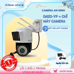 Camera ngoài trời Q42D-YP YOOSEE ĐÀM THOẠI 2 CHIỀU - 2 MẮT 2 KHUNG HÌNH