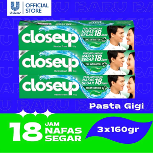 Closeup Ever Fresh Toothpaste Anti Bacterial 160gr x3