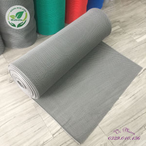 [HCM]Thảm nhựa dạng lưới chống trơn trượt khổ 90cm x 0.5m XÁM- Thảm trải sàn nhà vệ sinh hồ bơi [Cắt theo yêu cầu]