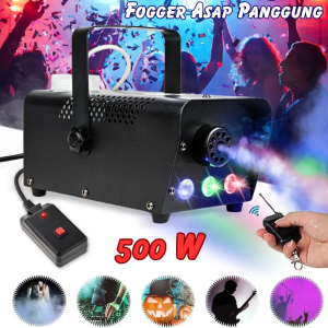 BERGARANSI TaffLED Sistem Fogger Panggung Pembuat Asap Kabut Panggung Stage Machine Ejector with RGB LED - KY-LED500