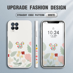 Hontinga Casing Case For Huawei Mate 20 Mate20 Pro Mate 20X Case Anime Mickey Mouse Side Square Original Liquid Soft Silicone Edge Rubber Pattern Case Cover Camera Protection Cases Back Cover Phone Casing Softcase For Girls