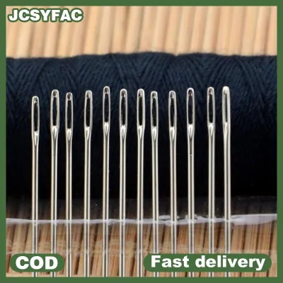 JCSYFAC 25 chiếc kim may bằng thép không gỉ độ cứng cao kim may quần áo chữ thập
