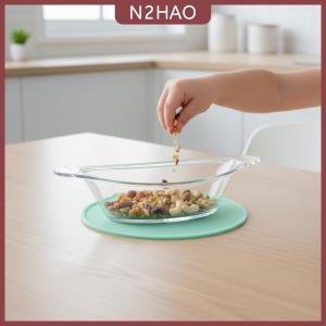 N2HAO Chuối chia Bát Acrylic phục vụ tấm 4 gói nhẹ thực phẩm lưu trữ container cho món tráng miệng hiển thị nhà bếp sử dụng