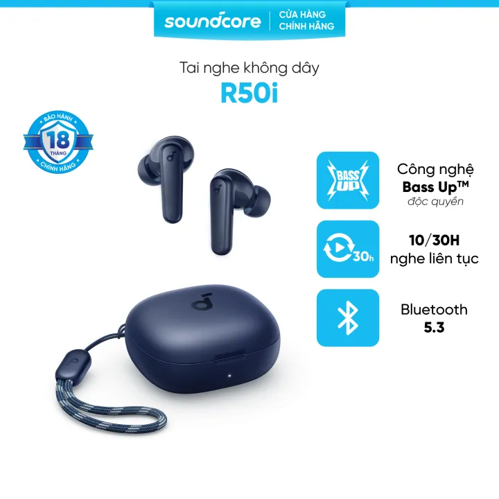 Tai nghe bluetooth soundcore R50i (P20i) siêu nhỏ gọn | 30 giờ phát nhạc | Chống nước IPX5 | AI Translation | BigBuy360 - bigbuy360.vn