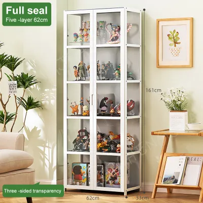 Bamboo Display Cabinet Home Storage Cabinet Transparent Glass Acrylic Showcase storage rack Handmade display cabinet Display Case 透明展示柜