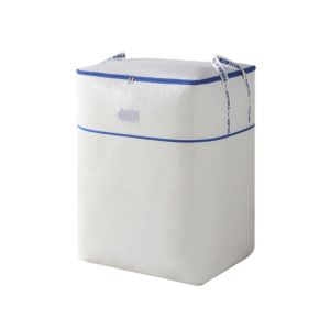 KEASHI ป้องกันฝุ่น ถุงเก็บเสื้อผ้าผ้านวม ความจุขนาดใหญ่ ป้องกันน้ำ ตัวจัดระเบียบเสื้อผ้าสำหรับกระเป๋าเดินทาง แบบพกพา งานหนัก กระเป๋าบรรจุภัณฑ์ที่กำลังเคลื่อนย้าย สำหรับบ้าน