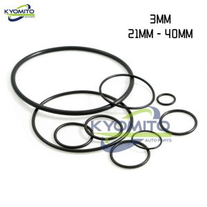 2MM CS NBR Sealing O-Ring Rubber Ring Black O Ring Gaskets Black 2MM Terbal O O ID 105MM to 185MM