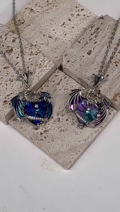 Rồng bay Vòng cổ quyến rũ dây chuyền chạm xương quai xanh Vòng cổ quà tặng cho phụ nữ nhiều màu cho nam Quà Tặng Mặt dây chuyền