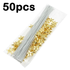 GROSIR 50pcs Topper Kue Bintang Kecil Gold Silver Ukuran 1.5cm untuk Hiasan Cake Ulang Tahun Anak