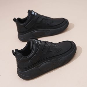 Womens High Top Shoes Spring Soft Leather ComfortableTravel Sneakers Casual Antislip Shoes