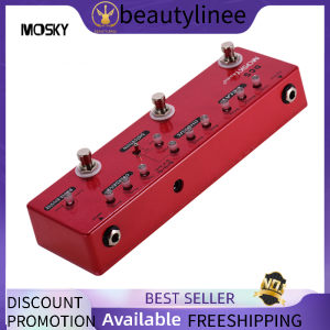 Muslady 【ON STOCK】MOSKY DC5 6-in-1 Guitar Multi-Effects Pedal Delay + Chorus + Distortion + Overdrive + Booster + Buffer Full Metal Shell with True Bypass