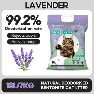 4kg Bentonite Cat Litter Sand Premium Cat Litter Sand Eliminates Odor Lavender Lemon Charcoal
