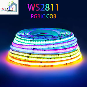 WS2811 COB RGBIC LED Strip Light 576 720leds/m Addressable SPI Dream Color Flexible WS2812B Ribbon Tape RA90 DC12V 24V